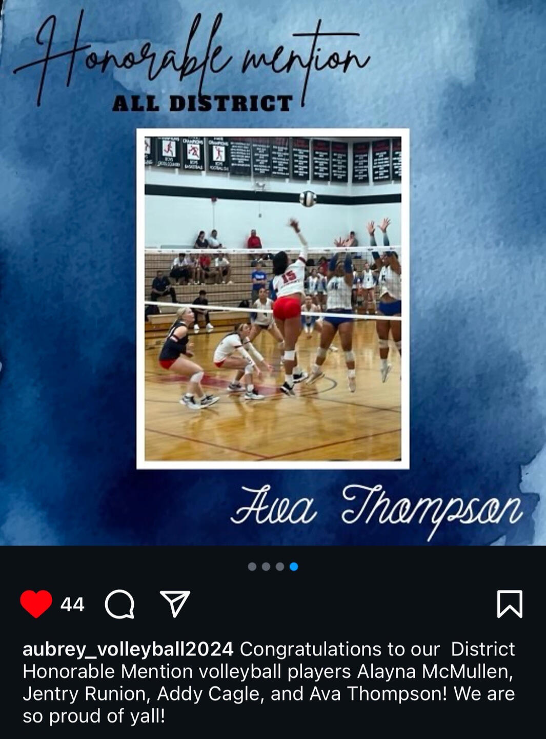 Honorable Mention All-District